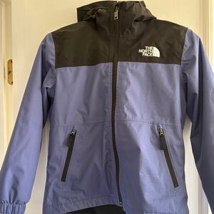 The North Face Boys Warm Storm Rain Jacket Fleece Size Med (10) EUC